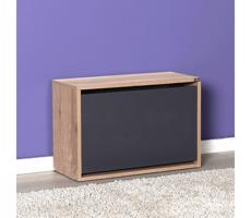 Adore Furniture Skrinka na topánky 42x60 cm hnedá/antracit