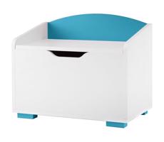 Konsimo Sp. z o.o. Sp. k. Detský úložný kontajner PABIS 50x60 cm biela/modrá
