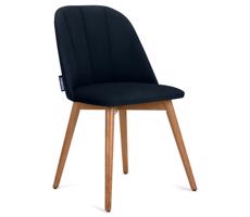 Konsimo Sp. z o.o. Sp. k. Jedálenská stolička BAKERI 86x48 cm tmavomodrá/svetlý dub