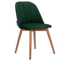 Konsimo Sp. z o.o. Sp. k. Jedálenská stolička BAKERI 86x48 cm tmavozelená/svetlý dub
