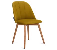 Konsimo Sp. z o.o. Sp. k. Jedálenská stolička BAKERI 86x48 cm žltá/svetlý dub