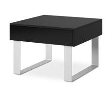 Konsimo Sp. z o.o. Sp. k. Konferenčný stolík PAVO 45x63,5 cm lesklá čierna