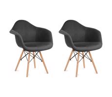 Konsimo Sp. z o.o. Sp. k. SADA 2x Jedálenská stolička NEREA 80x60,5 cm šedá/buk