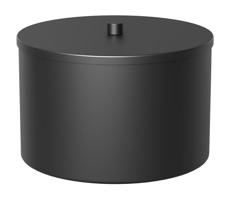 Úložná kovová krabica 12x17,5 cm čierna