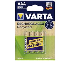 Varta Varta 5681 - 4 ks Nabíjacie batérie ACCU RECYCLED AAA Ni-MH/800mAh/1,2V