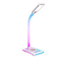 08988L - LED RGBW Stmievateľná stolná lampa s Qi nabíjaním 30W/230V biela
