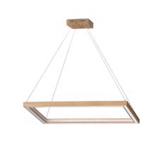 1027402300000-LED Stmievateľný luster na lanku LEGNO 2xLED/33W/230V dub