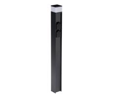 38767-Vonkajšia lampa s 2 zásuvkami DASTEN 1xG9/11W/230V 80 cm IP44 čierna