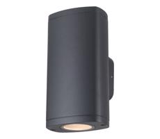 38883 - Vonkajšie nástenné svietidlo ZEVI 2xGU10/10W/230V IP54 antracit