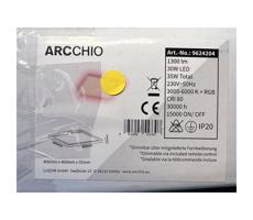 Arcchio Arcchio - LED RGBW Stmievateľné stropné svietidlo BRENDA LED/30W/230V + DO