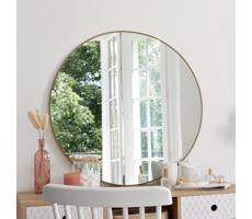 Atmosphera Atmosphera - Nástenné zrkadlo ALICE pr. 76 cm zlatá