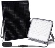 B.V.  - LED RGBW Stmievateľný solárny reflektor LED/20W/3,4V IP66 + DO