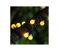 B.V. - LED Solárna dekoračná reťaz 50xLED/8 funkcií 12m IP65 teplá biela