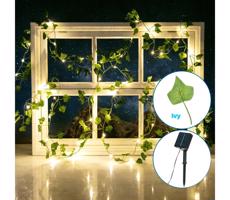 B.V.  - LED Solárna reťaz 100xLED/12m IP65 teplá biela