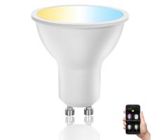 B.V. LED Stmievateľná žiarovka GU10/6W/230V 2700-6500K Wi-Fi -