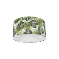 Bavlnené tienidlo na lampu s dizajnom listov okrúhle 50/50/25 - Leaf