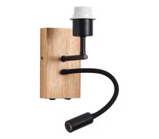 Brilagi Brilagi - LED Flexibilná nástenná lampa 1xE27/25W/230V + LED/3W dub/čierna