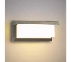 Brilagi Brilagi-LED Vonkajšie nástenné svietidlo so senzorom BRICKY LED/12W/230V šedá IP54