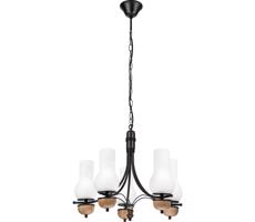 Brilagi Brilagi - Luster na reťazi COTTAGE 5xE14/40W/230V buk/biela
