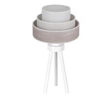 Brilagi Brilagi - Stolná lampa ALASKA LUNETA 1xE27/15W/230V šedá/krémová
