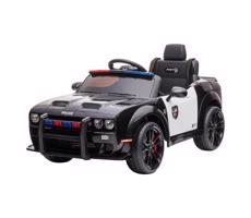 Buddy Toys Elektrické autíčko Dodge Challenger Polícia 50W/4500 mAh  čierna/biela