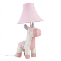 Detská stolná lampa Jednorožec ružová vrátane LED - Elsa
