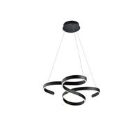 Dizajnová závesná lampa sivá vrátane LED 3-stupňového stmievania - Frank