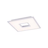 Dizajnové stropné svietidlo biele 45 cm vrátane LED a stmievača RGB - dlaždice