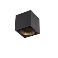 Dizajnový prisadený reflektor čierny GU10 111mm - Box Honey