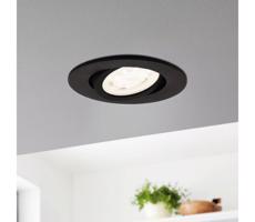 Eglo 31695-LED RGBW Stmievateľné podhľadové svietidlo SALICETO LED/4,7W/230V čierna