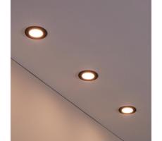 Eglo 31743- SADA 3xLED Stmievateľné svietidlo FUEVA-Z  1xLED/2,8W/230V IP44 čierna