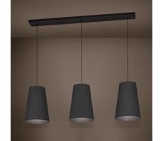 Eglo 390133 - Luster na lanku PETROSA 3xE27/40W/230V čierna