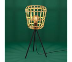 Eglo 390154 - Stolná lampa MONTEZUELO 1xE27/40W/230V hnedá