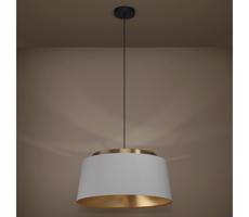 Eglo 390173 - Luster na lanku ALMERIMAR 3xE27/40W/230V šedá/zlatá
