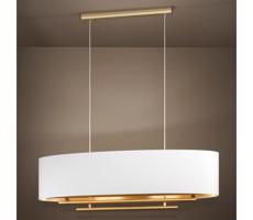 Eglo 390182 - Luster na lanku PINETARA 4xE27/40W/230V biela/zlatá