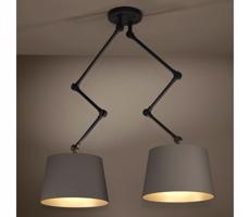 Eglo 390199 - Luster na tyči PISTUNIO 2xE27/40W/230V hnedá