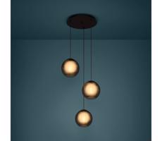Eglo 390213 - Luster na lanku ARANGONA 3xE27/40W/230V dymová