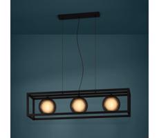 Eglo 390215 - Luster na lanku ARANGONA 3xE27/40W/230V dymová/čierna