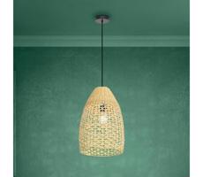 Eglo 390237 - Luster na lanku SAMBUCONA 1xE27/40W/230V pr. 35 cm hnedá