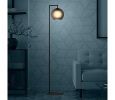 Eglo 390254 - Stojacia lampa ARANGONA 1xE27/40W/230V dymová