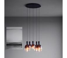 Eglo 390267 - Luster na lanku HUEBRO 5xE27/40W/230V čierna