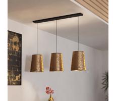 Eglo 390293 - Luster na lanku CASTUERA 3xE27/25W/230V zlatá/ružová