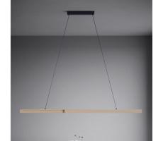 Eglo 390369 - LED Stmievateľný luster na lanku MONTEBUONO LED/21W/230V 3000K hnedá