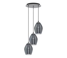 Eglo 39565 - Luster na lanku ESTANYS 3xE27/60W/230V