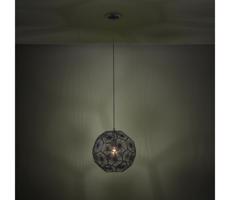 Eglo 39618 - Luster na lanku SKOURA 1xE27/60W/230V 41 cm čierna