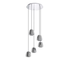 Eglo 39668 - Luster na lanku ALBARINO 5xE27/40W/230V šedá