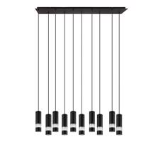 Eglo 39707 - LED Luster na lanku BERNABETA 10xGU10/5W/230V čierna