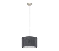 Eglo 39774 - Luster na lanku TAMARESCO 1xE27/40W/230V šedá