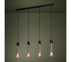 Eglo 39936 - Luster na lanku CEDRAL 4xE27/40W/230V čierna/zlatá