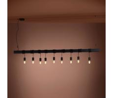 Eglo 39939 - Luster na lanku TOWNSHEND-B 9xE27/40W/230V čierna